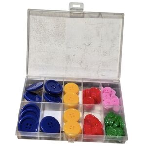 Premium Color Sewing Buttons Set with Storage Case